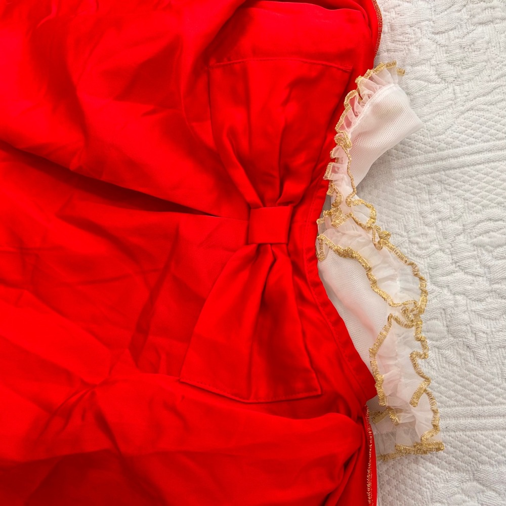 Disney Store Snow White Princess Costume Dress Blue Yellow Red Kids Size 4-6X - Picture 16 of 16